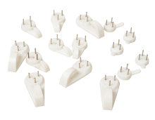 Betonkroge - mix 15 stk. - hvid